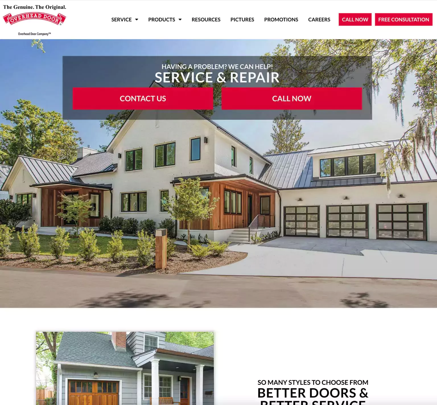 Overhead Door Company™ Website #2